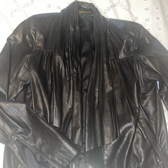 Diane Von Furstenberg Leather Jacket - Picture 5 of 8